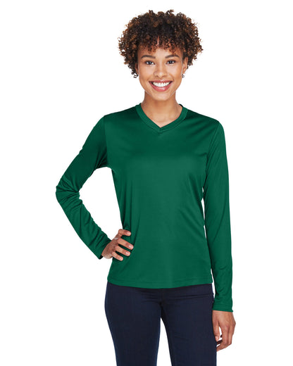 Team 365 Ladies' Zone Performance Long-Sleeve T-Shirt TT11WL #color_SPORT FOREST
