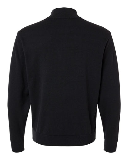 Devon & Jones Men's New Classics Quarter-Zip Sweater DG446 #color_Black