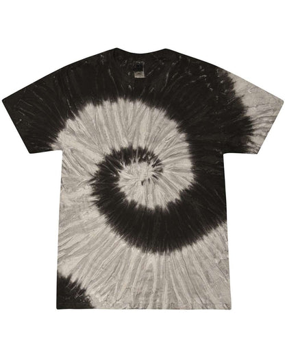 Colortone Youth Multi-Color Tie-Dyed T-Shirt CD1000Y #color_Black Rainbow