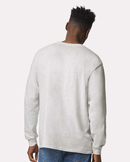 Gildan Unisex Ultra Cotton® Long Sleeve T-Shirt 2400 #colormdl_Ash