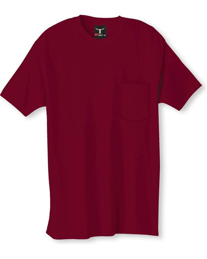 Hanes Beefy-T® Pocket T-Shirt 5190 #color_Cardinal