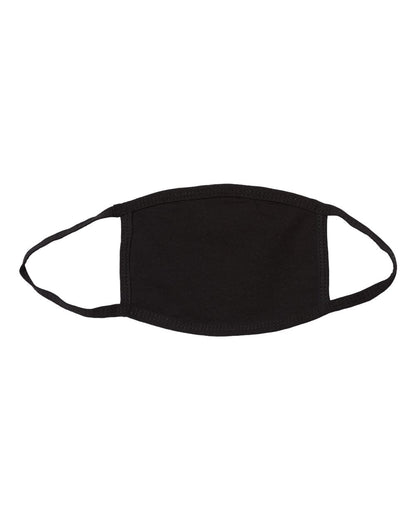 Bayside USA-Made 100% Cotton Face Mask 1900 #color_Black
