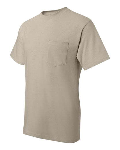 Hanes Beefy-T® Pocket T-Shirt 5190 #color_Sand