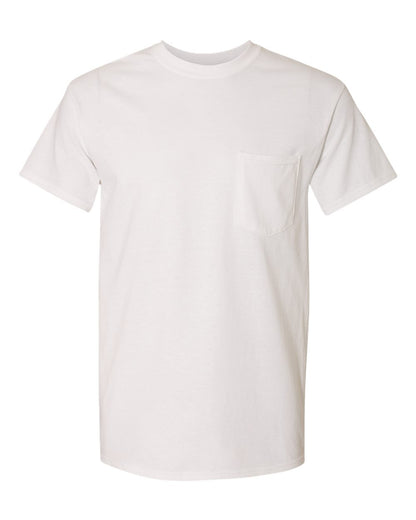 Gildan Unisex Heavy Cotton™ Pocket T-Shirt 5300 #color_White