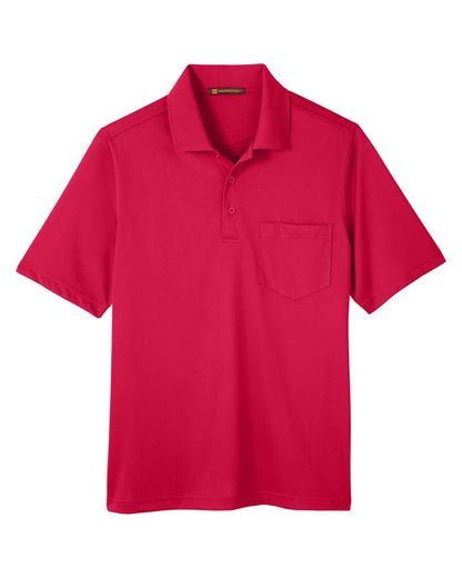 Harriton Men's Advantage Snag Protection Plus IL Pocket Polo M348P #color_Red