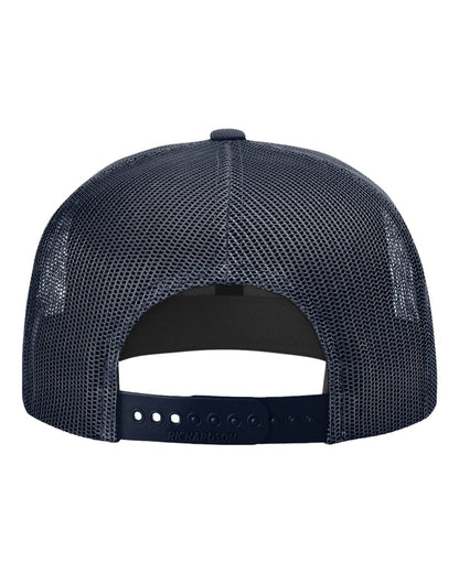 Richardson Wool Blend Flat Bill Trucker Cap 511 #color_Navy/ Navy