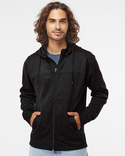 Independent Trading Co. Poly-Tech Full-Zip Hooded Sweatshirt EXP80PTZ Independent Trading Co. Poly-Tech Full-Zip Hooded Sweatshirt EXP80PTZ