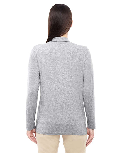 Devon & Jones Women's Perfect Fit™ Shawl Collar Cardigan DP462W #colormdl_GREY HEATHER