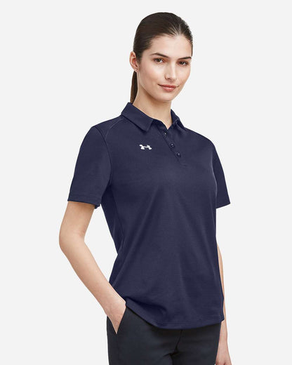 Under Armour Women's Tech™ Polo 1370431 #colormdl_Midnight Navy/ White