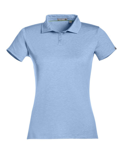 TASC Performance Inc Women's Air Lightweight Polo TW938 #color_Polar Heather