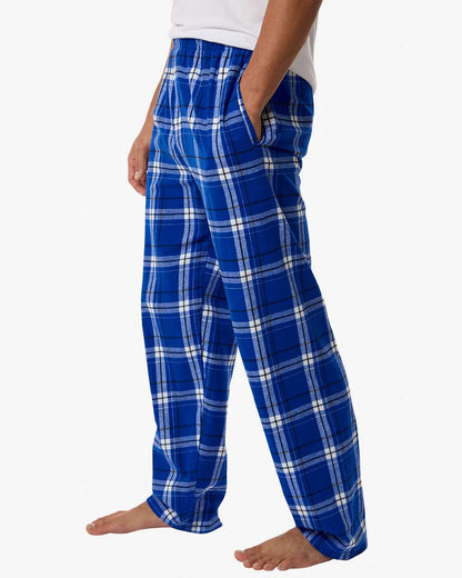 Boxercraft Men's Harley Flannel Pants BM6624 #colormdl_Electric Royal Carnegie Plaid 