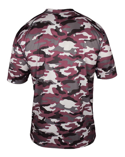 Badger Camo T-Shirt 4181 #color_Maroon