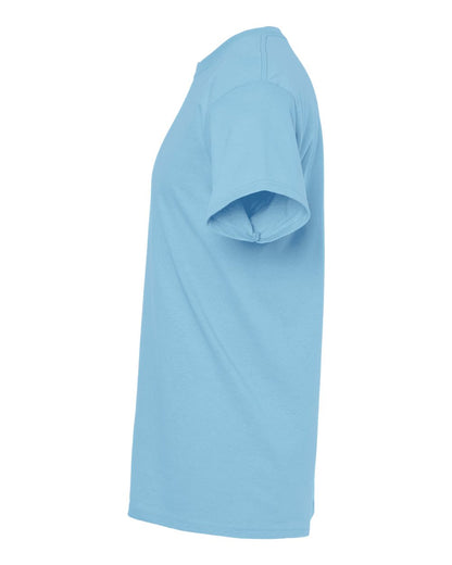 M&O Men's Gold Soft Touch T-Shirt 4800 #color_Light Blue