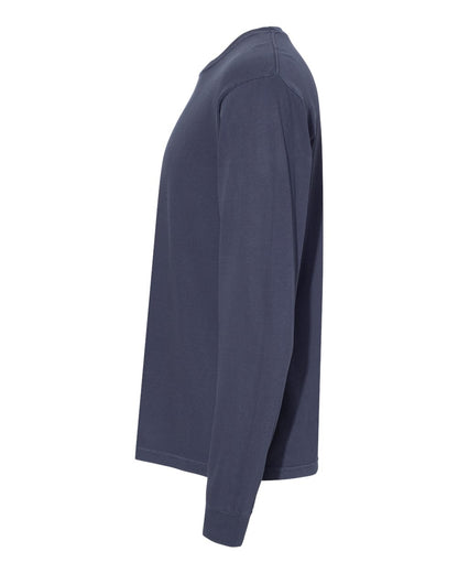 Comfort Colors Unisex Garment-Dyed Heavyweight Long Sleeve T-Shirt 6014 #color_Navy