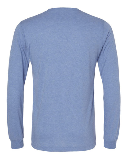 BELLA + CANVAS Triblend Long Sleeve Tee 3513 #color_Blue Triblend