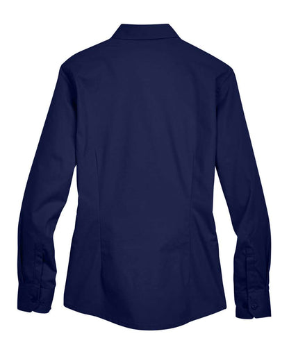 CORE365 Women's Operate Twill Shirt 78193 #color_Classic Navy