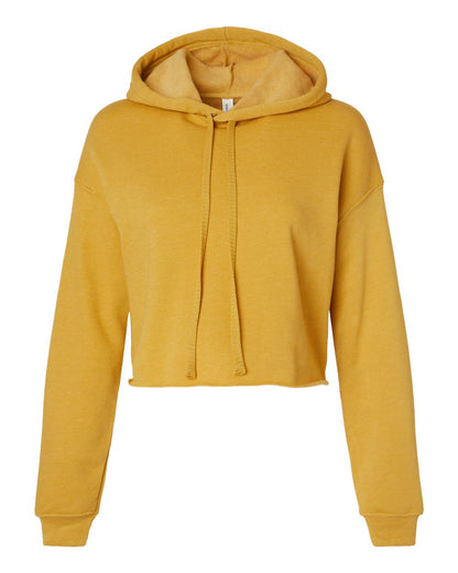 BELLA + CANVAS Women's Crop Fleece Hoodie 7502 #color_Heather Mustard