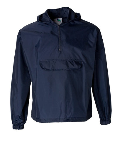 Augusta Sportswear Packable Half-Zip Hooded Pullover Jacket 3130 #color_Navy