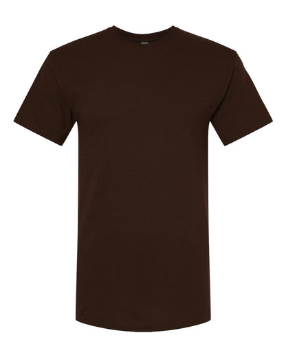 M&O Men's Gold Soft Touch T-Shirt 4800 #color_Chocolate