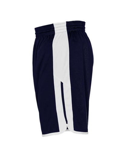 Alleson Athletic Crossover Reversible Shorts 590PSP #color_Navy/ White