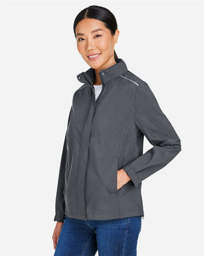 CORE365 Women's Packable Rain Jacket CE712W #colormdl_Carbon