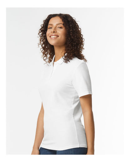 Gildan Women's Softstyle® Pique Polo 64800L #colormdl_White
