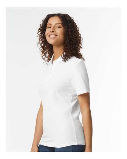 Gildan Softstyle® Women's Pique Polo 64800L #colormdl_White