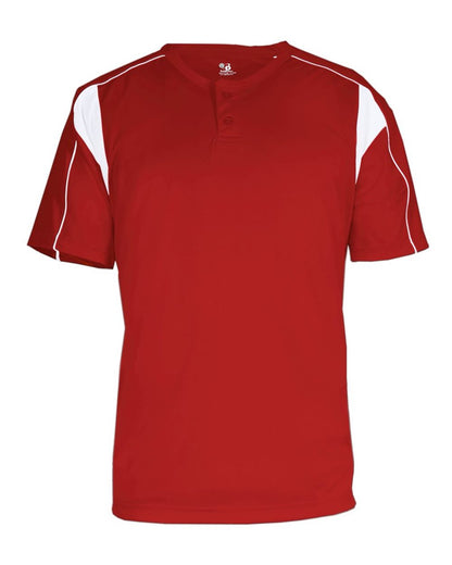 Alleson Athletic B-Core Pro Placket Jersey 7937 #color_Red/ White