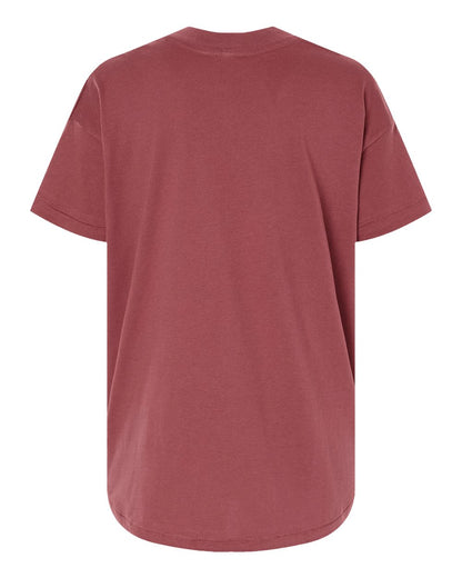 LAT Women's Hi-Lo Tee 3519 #color_Rouge