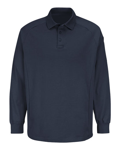 Red Kap Men's Long Sleeve Special Ops Polo HS5127 #color_Dark Navy