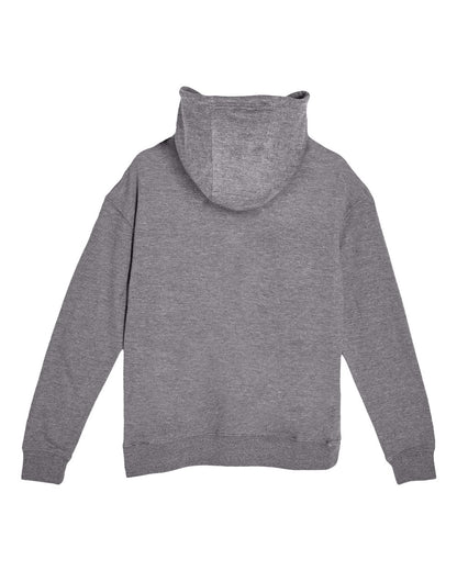 Lane Seven Unisex French Terry Pullover Hooded Sweatshirt LS13001 #color_Heather Graphite