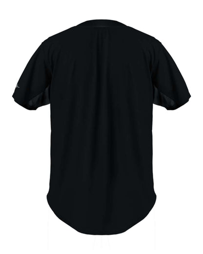 Alleson Athletic Crush Full Button Baseball Jersey 566BFJ #color_Black