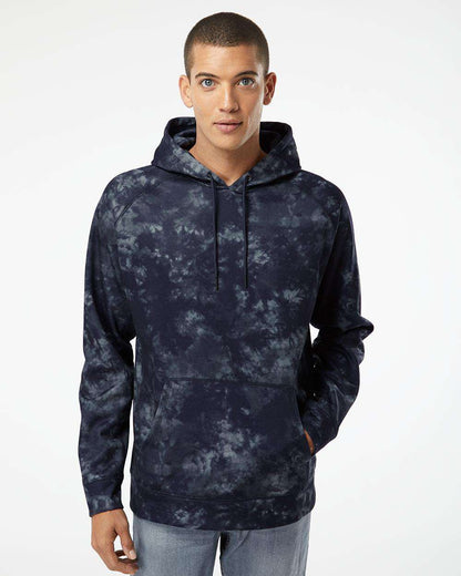 Burnside Performance Raglan Pullover Sweatshirt 8670 #colormdl_Navy Tie Dye