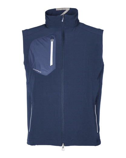 Zero Restriction Men's Full-Zip Vest W1009Z #color_Navy
