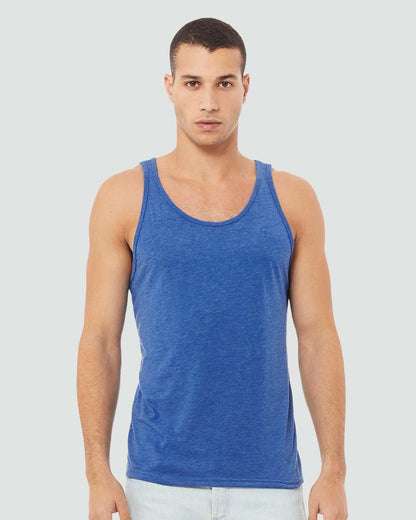 BELLA + CANVAS Triblend Tank 3484 #colormdl_True Royal Triblend