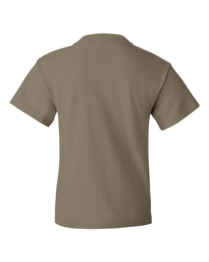 Fruit of the Loom HD Cotton Youth Short Sleeve T-Shirt 3930BR #color_Khaki