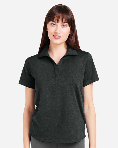 Glyder Women's Fairway Marbled Jersey Polo PDP7058 #colormdl_Black