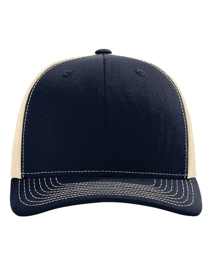 Richardson Snapback Trucker Cap 112 #color_Navy/ Khaki