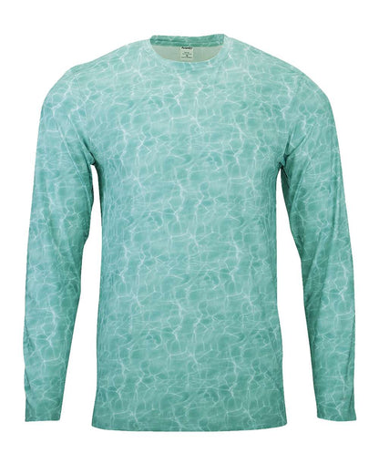 Paragon Men's Belize Sublimated Long Sleeve T-Shirt 230 #color_Emerald Water