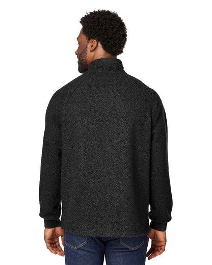 North End Men's Aura Sweater Fleece Quarter-Zip Pullover NE713 #colormdl_Black/ Black