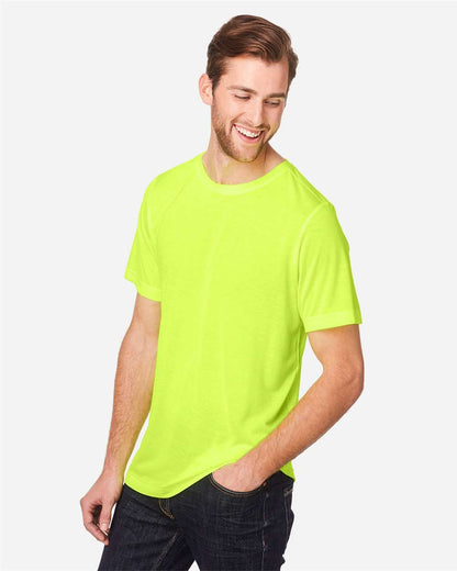 CORE365 Unisex Fusion ChromaSoft™ Performance T-Shirt CE111 #colormdl_Safety Yellow