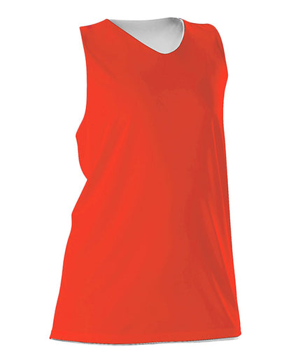 Alleson Athletic Women's Reversible Racerback Tank 506CRW #color_Orange/ White