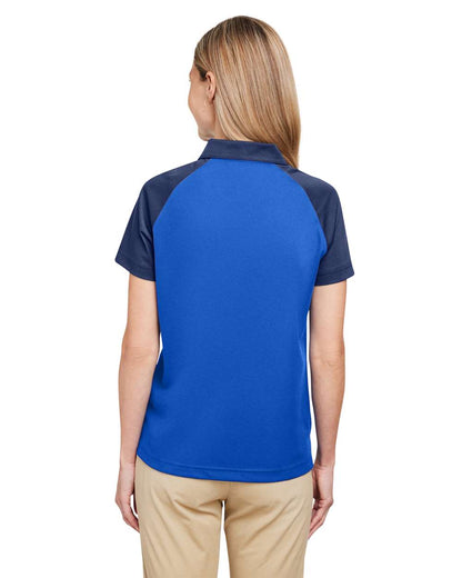 Team 365 Women's Command Snag-Protection Colorblock Polo TT21CW #colormdl_Sport Graphite/ Black