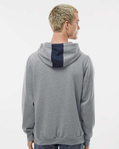 Augusta Sportswear Eco Revive™ Three-Season Triblend Fleece Hooded Sweatshirt 6865 #colormdl_Navy/ Grey Heather