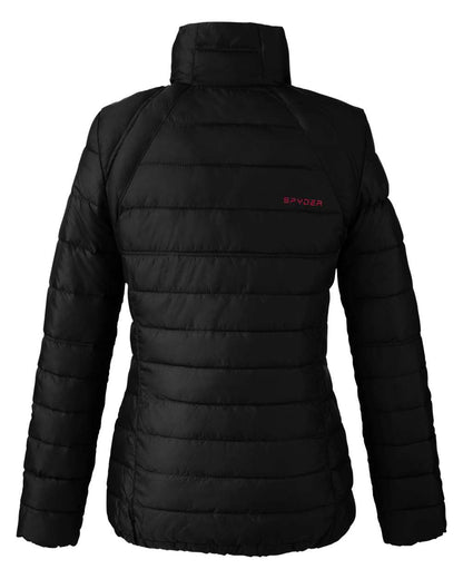 Spyder Women's Insulated Puffer Jacket 187336 #color_Black/ Red
