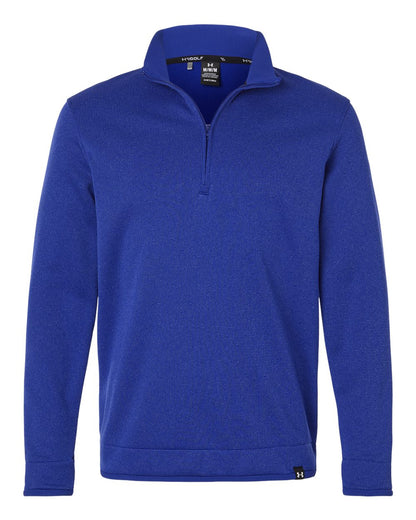 Under Armour Men's Storm Sweater Fleece Quarter-Zip Pullover 1383256 #color_Royal/ White