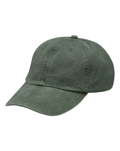Adams Headwear Optimum Pigment-Dyed Dad Hat LP101 #color_Spruce Green