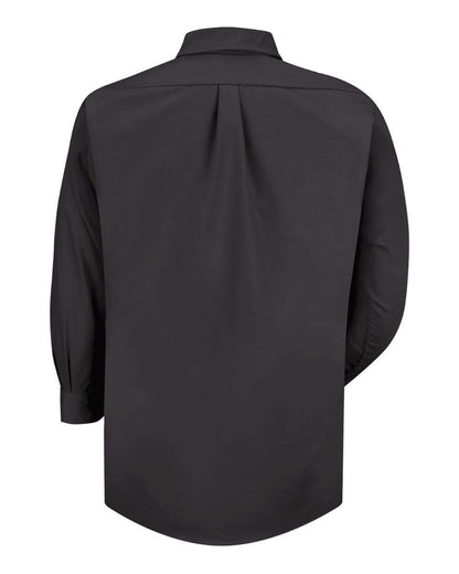 Red Kap Men's Poplin Dress Shirt SP90 #color_Black - Sleeve 32/33