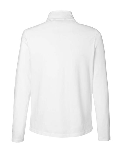 Devon & Jones Women's Raleigh Stretch Quarter-Zip Pullover DG425W #color_White