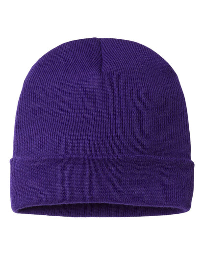 CAP AMERICA USA-Made 12" Cuffed Beanie TKN24 #color_Purple